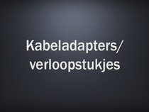 Kabeladapters-verloopstukjes