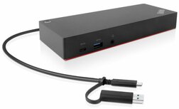Lenovo 40AF0135EU | Docking Station &amp; Poortreplicator | USB-C | Zwart