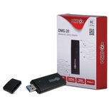 Inter-Tech DMG-20 | Wi-Fi 5 USB Adapter | 867 Mbps | Dual-band (2,4 GHz / 5 GHz) | USB 3.0 | Zwart