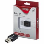 Inter-Tech DMG-07 | Wi-Fi 5 &amp; Bluetooth 4.2 USB Adapter | 650 Mbps | Dual-band (2,4 GHz / 5 GHz) | Zwart
