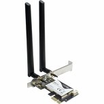 Inter-Tech DMG-35 | Wi-Fi 6 &amp; Bluetooth 5.0 PCIe Adapter | 3000 Mbps | Dual-band (2,4 GHz / 5 GHz) | Intel AX200 Chipset | PCIe x1