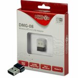 Inter-Tech DMG-08 | Wi-Fi 4 &amp; Bluetooth 4.0 USB Adapter | 150 Mbps | 2,4 GHz | USB 2.0 | Zwart