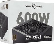 White Shark Colonel 2 | 600 Watt Bronze ATX PSU | Power Supply | Voeding