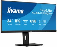 iiyama ProLite XUB3493WQSU-B6 | 34" Ultrawide IPS Monitor | 3440x1440 UWQHD | 120Hz | LED | Zwart