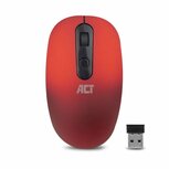 ACT AC5115 | Ambidextrous Draadloze Muis | RF-Draadloos | 1200 DPI | Rood/Zwart