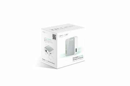TP-LINK TL-MR3020 Single-band (2.4 GHz) Fast Ethernet 3G 4G Grijs, Wit draadloze router
