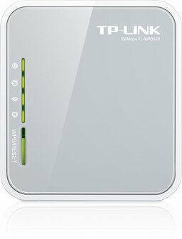 TP-LINK TL-MR3020 Single-band (2.4 GHz) Fast Ethernet 3G 4G Grijs, Wit draadloze router