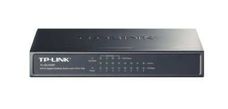 TP-LINK TL-SG1008P Gigabit Ethernet (10/100/1000) Power over Ethernet (PoE) Grijs netwerk-switch