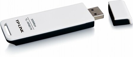 TP-Link TL-WN821N | Wi-Fi 4 USB Adapter | 300 Mbps | 2,4 GHz | USB 2.0 | Zwart