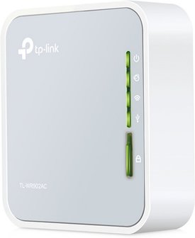 TP-LINK TL-WR902AC draadloze router Dual-band (2.4 GHz / 5 GHz) Fast Ethernet 3G 4G Wit
