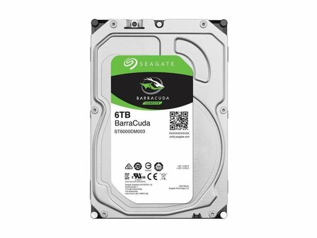 Seagate Barracuda 6TB - 7200 RPM - 128MB - 3.5inch