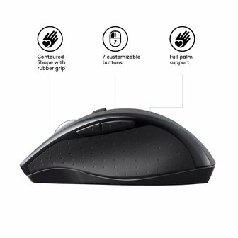 Logitech Marathon M705 | Draadloze Muis | RF-Draadloos | 1000 DPI | Zwart