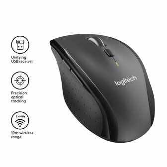 Logitech Marathon M705 | Draadloze Muis | RF-Draadloos | 1000 DPI | Zwart