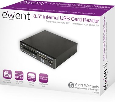 Eminent 3.5&#039;&#039; Internal Cardreader geheugenkaartlezer USB 2.0