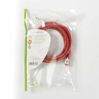 Nedis CAT6 S/FTP-netwerkkabel / RJ45 / 2m / Rood