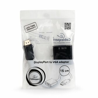 Gembird A-DPM-VGAF-02-W tussenstuk voor kabels DisplayPort v.1.1a VGA Wit