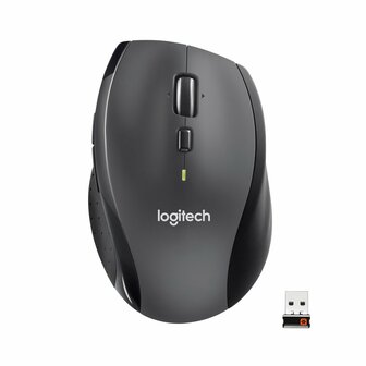 Logitech Marathon M705 | Ambidextrous Draadloze Muis | RF-Draadloos | 1000 DPI | Zwart