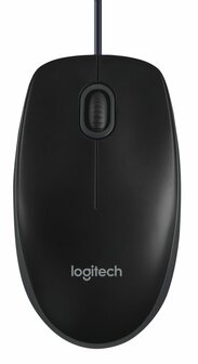 Logitech B100 | Ambidextrous Bedrade Muis | USB-A | 800 DPI | Zwart