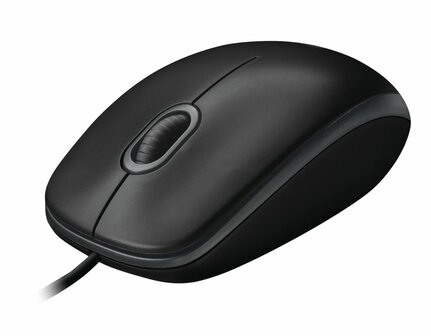 Logitech B100 | Ambidextrous Bedrade Muis | USB-A | 800 DPI | Zwart