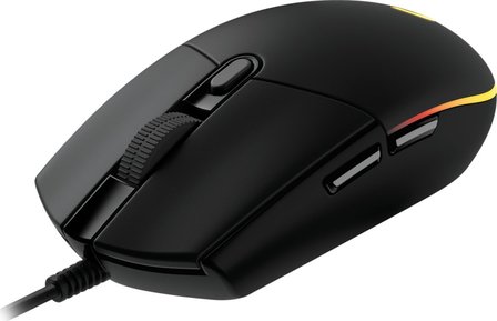 Logitech G203 Lightsync | Ambidextrous Bedrade Gaming Muis | USB-A | 8000 DPI | Zwart | RGB