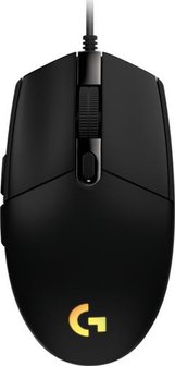 Logitech G203 Lightsync | Ambidextrous Bedrade Gaming Muis | USB-A | 8000 DPI | Zwart | RGB