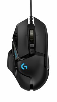 Logitech G502 HERO | Gaming Muis | Rechtshandig | USB-A (bedraad) | 100 &ndash; 25.600 DPI | Zwart
