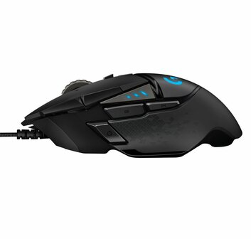 Logitech G502 HERO | Gaming Muis | Rechtshandig | USB-A (bedraad) | 100 &ndash; 25.600 DPI | Zwart