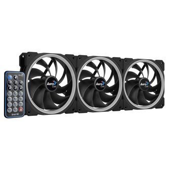 Aerocool Orbit RC 3x120MM RGB/GAMING +Remote 14.1dB/ RGB