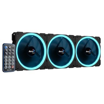 Aerocool Orbit RC 3x120MM RGB/GAMING +Remote 14.1dB/ RGB