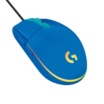 Logitech G G203 | Ambidrextrous Bedrade Gaming Muis | USB-A | 8000 DPI | Blauw | RGB