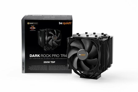 be quiet! Dark Rock Pro TR4 | 250W TDP | 162mm Hoogte | 135mm Fans | CPU Luchtkoeler