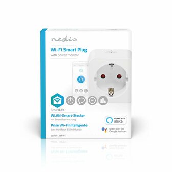 Nedis WIFIP121FWT smart plug 3680 W Thuis Wit