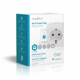 Nedis WIFIP121FWT smart plug 3680 W Thuis Wit