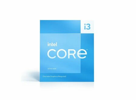Intel Core i3-13100 | 4 Core | 3,4GHz (4,5GHz Turbo) | LGA 1700 | Processor | CPU