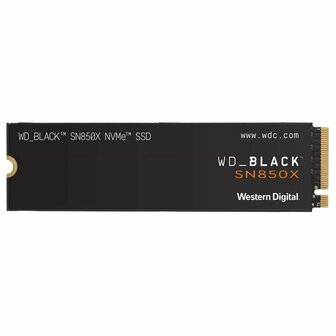 Western Digital Black SN850X | 2TB NVMe SSD | M.2 Gen4 | 7.300MB/s Lezen | 6.600MB/s Schrijven