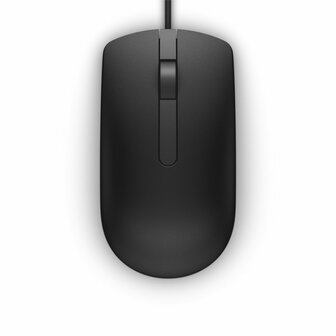 Dell MS116 | Ambidextrous Bedrade Muis | USB-A | 1000 DPI | Zwart