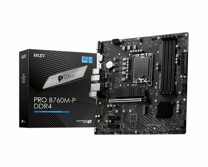 MSI PRO B760M-P DDR4 moederbord Intel B760 LGA 1700 micro ATX