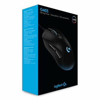 Logitech G403 Hero | Draadloze Gaming Muis | RF-Draadloos | 25.600 DPI | Zwart