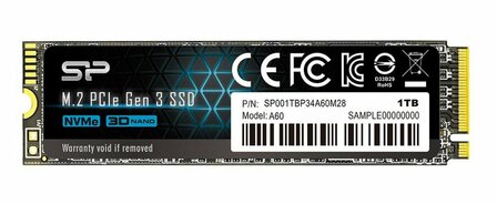 Silicon Power A60 | 1TB NVMe SSD | M.2 | Gen3 | 2.200MB/s