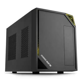 Sharkoon Shark Zone C10 | Mini-ITX Case | Zwart/Geel