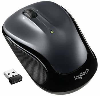 Logitech M325s | Ambidextrous Draadloze Muis | RF-Draadloos | 1000 DPI | Zwart