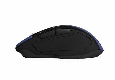 Qware Glasgow | Draadloze Muis | RF-Draadloos + Bluetooth | 1600 DPI | Blauw/Zwart