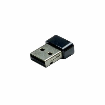 Inter-Tech DMG-08 | Wi-Fi 4 &amp; Bluetooth 4.0 USB Adapter | 150 Mbps | 2,4 GHz | USB 2.0 | Zwart