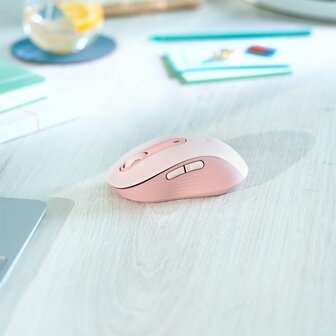 Logitech Signature M650 | RF-Draadloos + Bluetooth | 2000 DPI | Roze