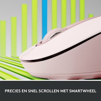 Logitech Signature M650 | RF-Draadloos + Bluetooth | 2000 DPI | Roze