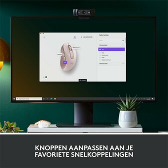 Logitech Signature M650 | RF-Draadloos + Bluetooth | 2000 DPI | Roze