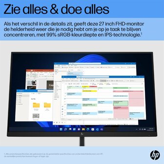HP E27 G5 27&#039;&#039; | 1920x1080 IPS | 75Hz | USB-Hub | Ergonomisch Design | Full HD Monitor