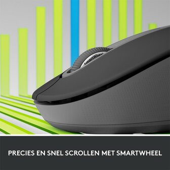 Logitech Signature M650 | Draadloze Muis | RF-Draadloos + Bluetooth | 1000 DPI | Grafiet