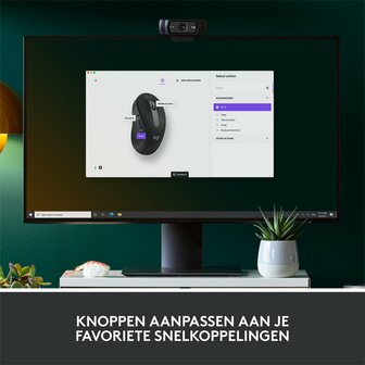 Logitech Signature M650 Draadloze Muis - Voor kleine tot middelgrote handen, 2 jaar batterijduur, stil klikken, aanpasbare zijknoppen, Bluetooth, compatibel met meerdere apparaten - Graphite