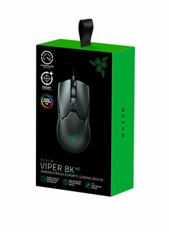 Razer Viper 8KHz | Bedrade Gaming Muis | Links- en Rechtshandig | USB-A | 20.000 DPI | Zwart